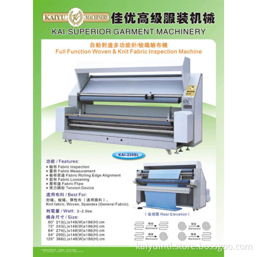 Woven and Knit Fabric Inspection Machine